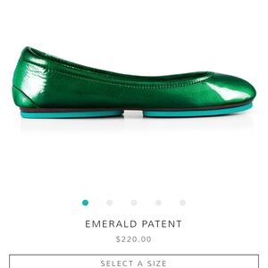 Tieks Emerald Patent Women's Flats